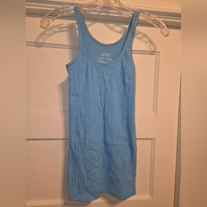 Aerie Light Blue Ribbed Tank